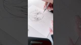 毎日スケッチ023🎀アイコンの猫耳メイドちゃん描いてみた【イラストはBOOTHで販売中❣️】#イラストメイキング #アナログイラスト