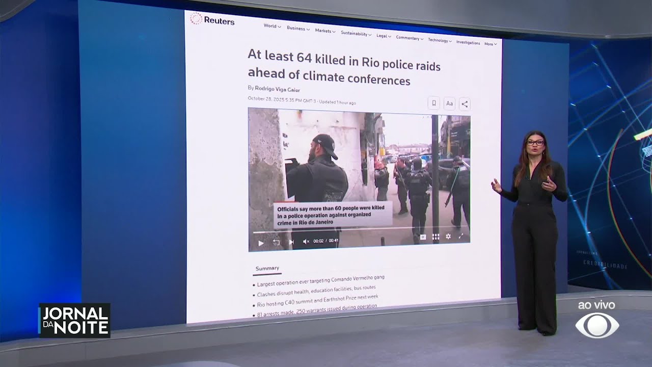 Megaoperação no Rio de Janeiro repercute na imprensa internacional