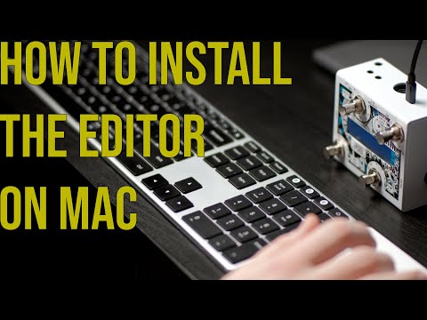 How to install the Matthews Effects Editor on MAC