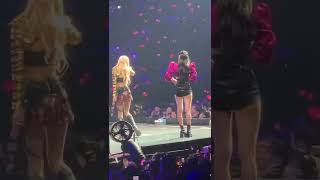 Blackpink - Talking - rose tying shoes and introducing band 10252022  Dallas concert