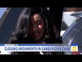 Closing arguments set to begin in Cardi Bs civil case - 01:56 min - News - Video