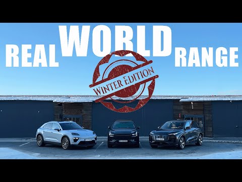 Polestar 3 vs Porsche Macan vs Audi Q6 E-Tron | RANGE TEST 120KPH / 75MPH | WINTER TEST