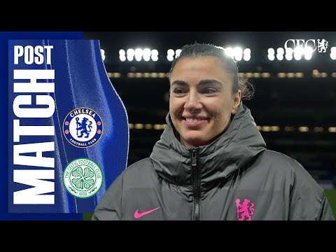 BOMPASTOR & MUSOVIC react to UWCL QF confirmation! | Chelsea Women 3-0 Celtic Women | UWCL 24/25