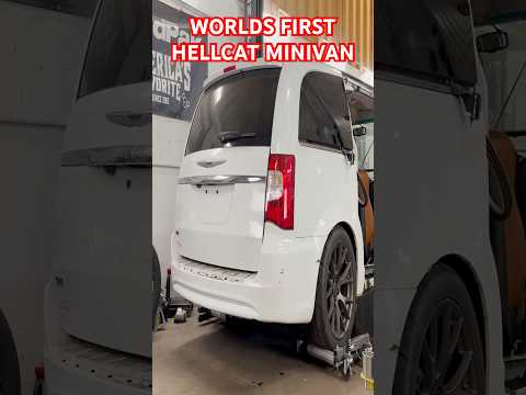 Worlds First (REAL) Hellcat Minivan #shorts #hellcat #automobile  #chryslertownandcountry