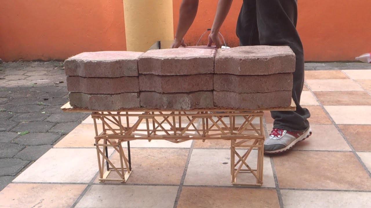 PUENTE DE PALITOS DE MADERA - YouTube