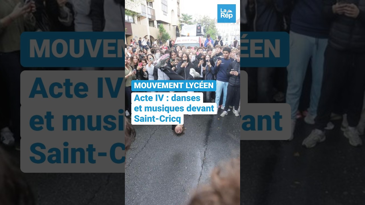 Mobilisations lycéennes acte IV : sono de la CGT à fond, battle de danse devant un lycée