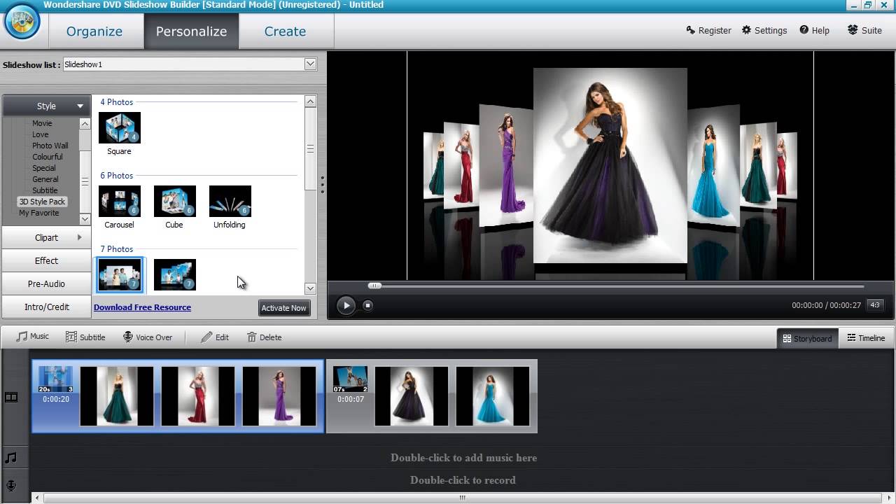 how to create slideshow video