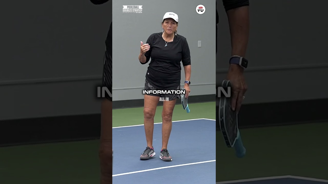 Pickleball coach Linda Thompson will teach you the basics/importance of communication in doubles 🗣️