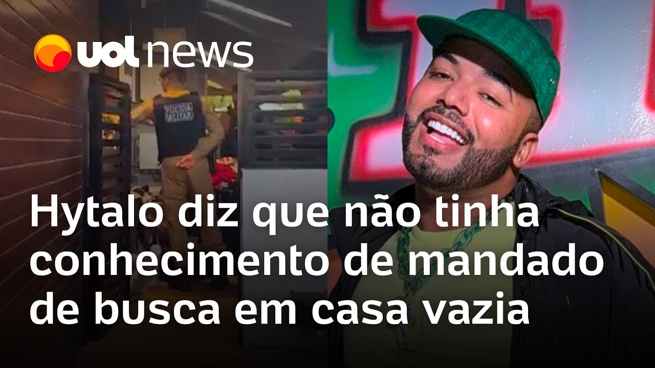 Hytalo Santos não tinha conhecimento de mandado de busca e apreensão em casa vazia afirma defesa