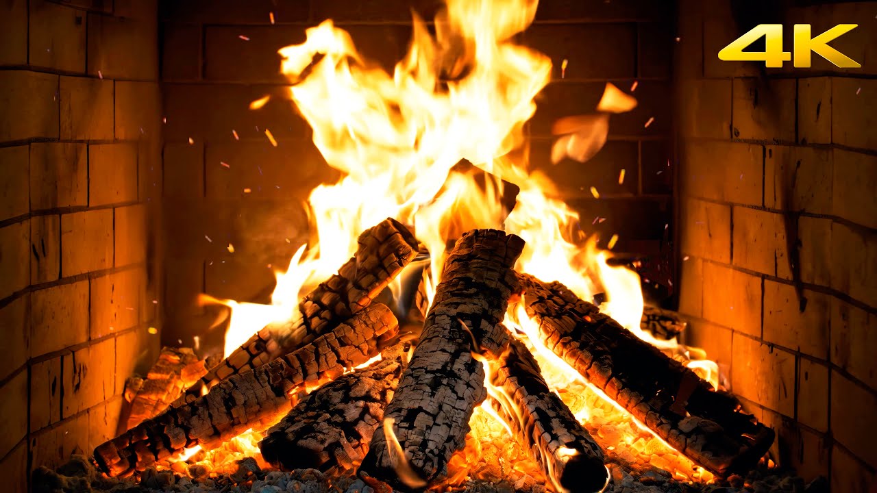 🔥 The MOST Tranquil FIREPLACE (12 Hours) with REALISTIC Fire SOUNDS and Warm GLOW for Peace of MIND