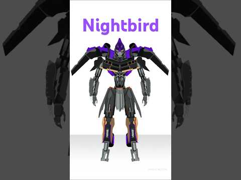 Nightbird shorts #transformers #viralvideo #shorts  #megatron #optimusprime #automobile #2d