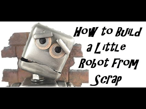 Welding Art, Sad Discarded Broken Robot Sculpture
