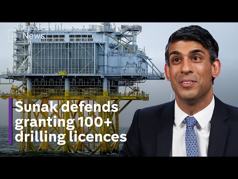 Rishi Sunak defends expansion of North Sea oil and gas drilling