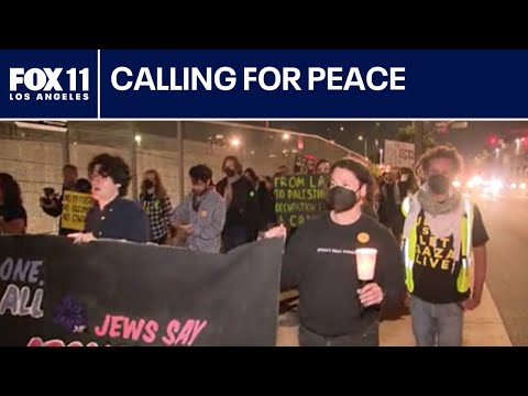 LIVE: Solidarity Shabbat rally at LA detention center