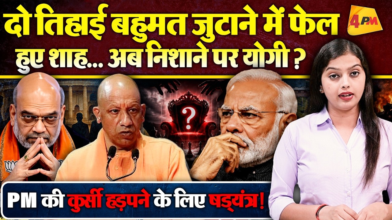 दो तिहाई बहुमत जुटाने में फेल हुए अमित शाह, अब योगी के खिलाफ षड्यंत्र! मोदी की कुर्सी पर शाह की नजर!