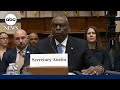 Defense Secretary Austin testifies before House panel over secret hospitalization