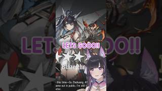 took me 280 rolls.. to bring Blaze home #arknights