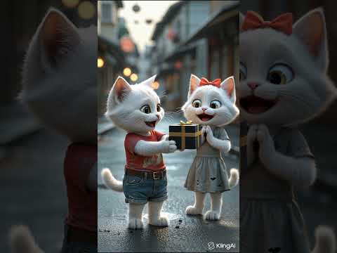 Poor Kitten’s Gift | Pixar Style Short Animation #shorts #kitten #pixarstyle #animation #motivation
