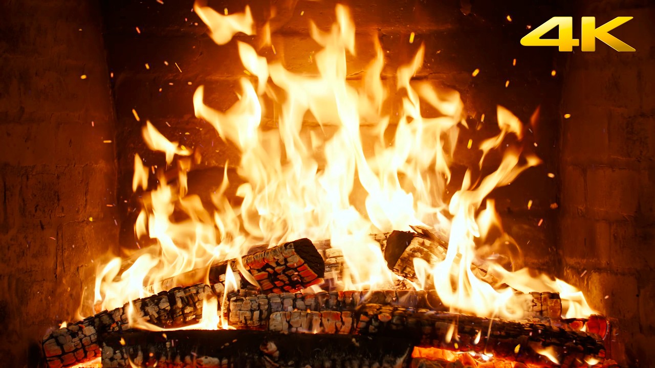🔥 Fireplace Crackle Dreams with TRANQUIL FIRE GLOW & FLICKERING FLAMES for Creative Relaxation