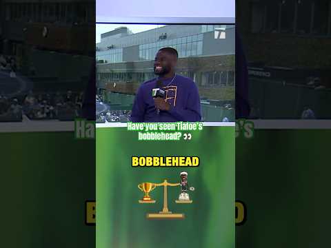 Have you seen Frances Tiafoe’s bobblehead? 🤔 #tennis #wimbledon