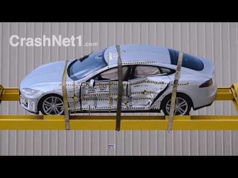 Видео краш-теста Tesla motors Model s с 2012 года