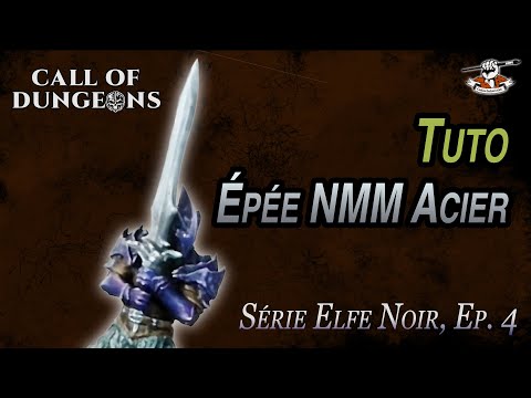 Peindre une épée en métal NMM acier - Elfe Noir pour Call of Dungeons (Ep. 4)