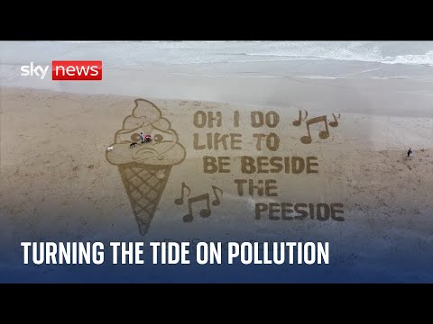 Campaigners take to beaches to protest against sewage in UK waters