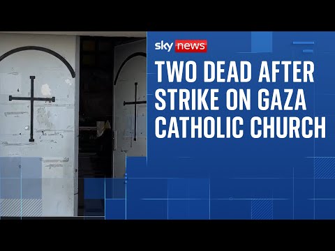 Gaza: At least eight people are injured after an Israeli strike on Catholic church