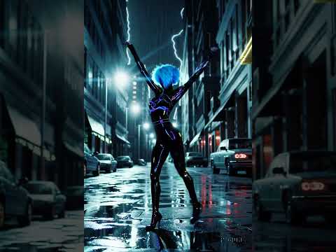 Futuristic Dance in Rain with AI