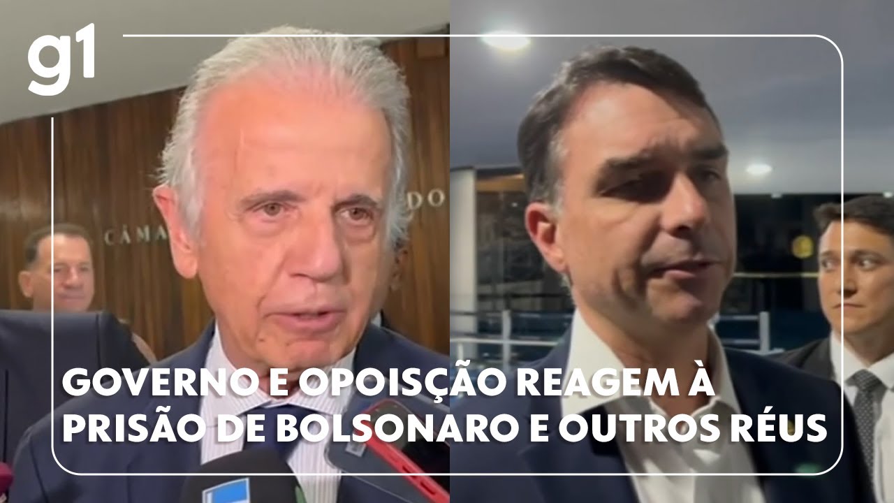 Governo e oposição reagem à prisão de Bolsonaro e de outros réus da trama golpista