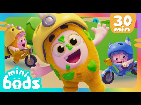 Pedal Power Race with Minibods! 🚲 | 30 Minutes of Minibods | Funny Stories | Preschool Cartoons