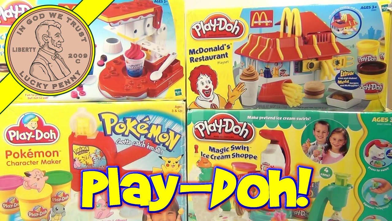 Plah-Doh Play Sets - Magic Swirl Ice Cream Shoppe, McDonald's ...