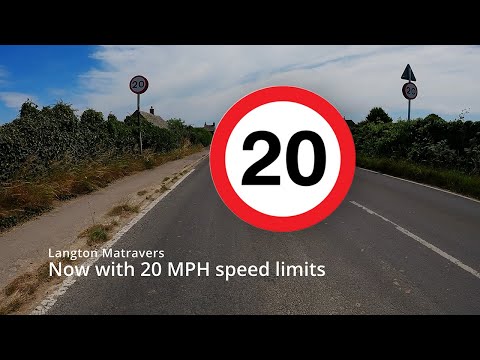 Click to view video Langton Matravers to Swanage beach with 20mph speed limits