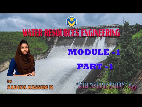 KTU WRE | WATER RESOURCES ENGINEERING PART 1 - S5 CIVIL- MODULE 1 - KTU ONLINE STUDY APP