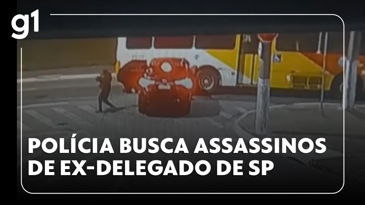 Jornal da Globo Polícia busca assassinos de ex delegado geral de SP morto em emboscada