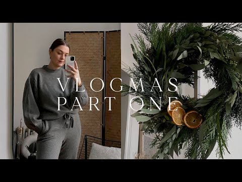 VLOGMAS PART ONE | Christmas Wreath Making & New In From Zara