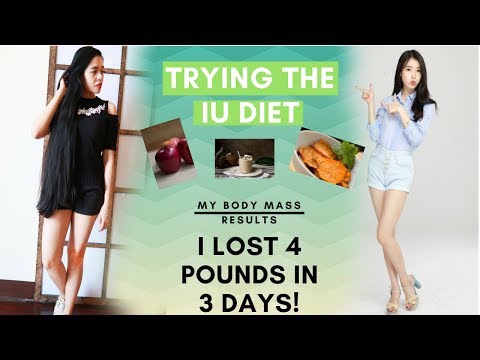 I Tried the IU DIET( KPOP IDOL) + My Body Mass Results After -LOSE 4 POUNDS in 3 DAYS- Beautyklove