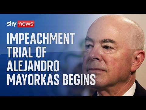 Watch live: Senate begins the impeachment trial for Homeland Security Secretary Alejandro Mayorkas