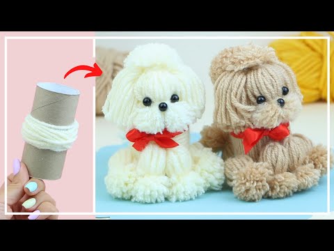 Самая Симпатичная СОБАЧКА из Втулки и Ниток ??? The Best Yarn Dog — How to Make ? DIY NataliDoma