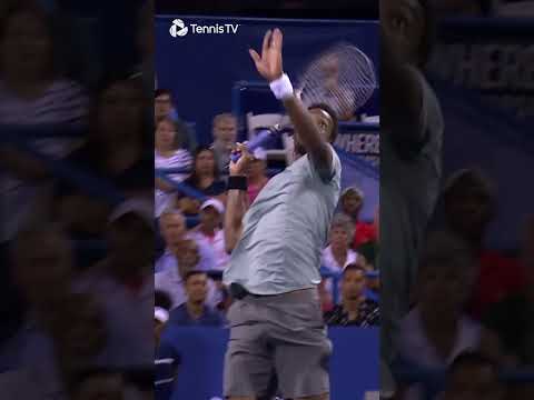 Two Monfils Slam Dunks In One Match!