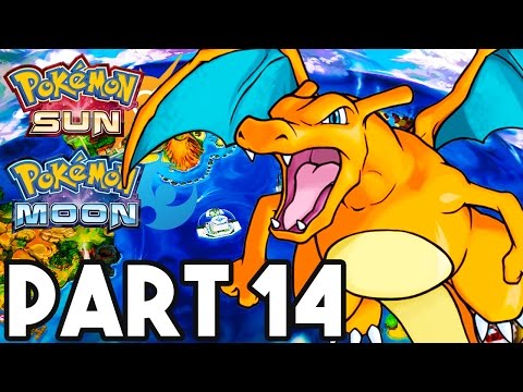 Pokemon Sun and Moon Gameplay Walkthrough Part 14 - RIDING CHARIZARD!! (3DS Pokemon Sun Gameplay)
