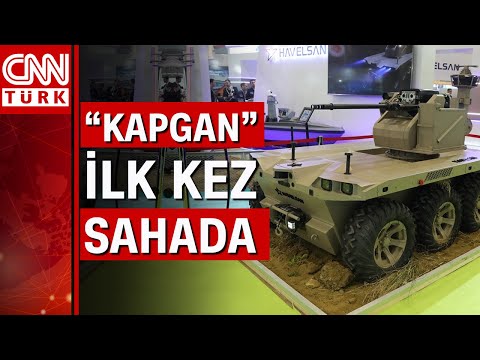 Ağır sınıf insansız kara aracı KAPGAN ilk kez görücüye çıktı! KAPGAN!ın özellikleri...