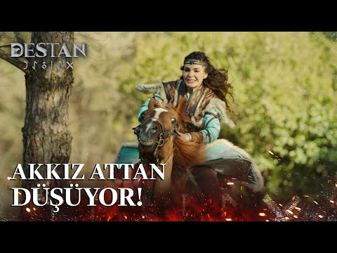 Akkız'ın atı yaralanıyor! - Destan 17. Bölüm