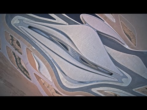 Video showcases sinuous forms of desert headquarters by Zaha Hadid Architects
