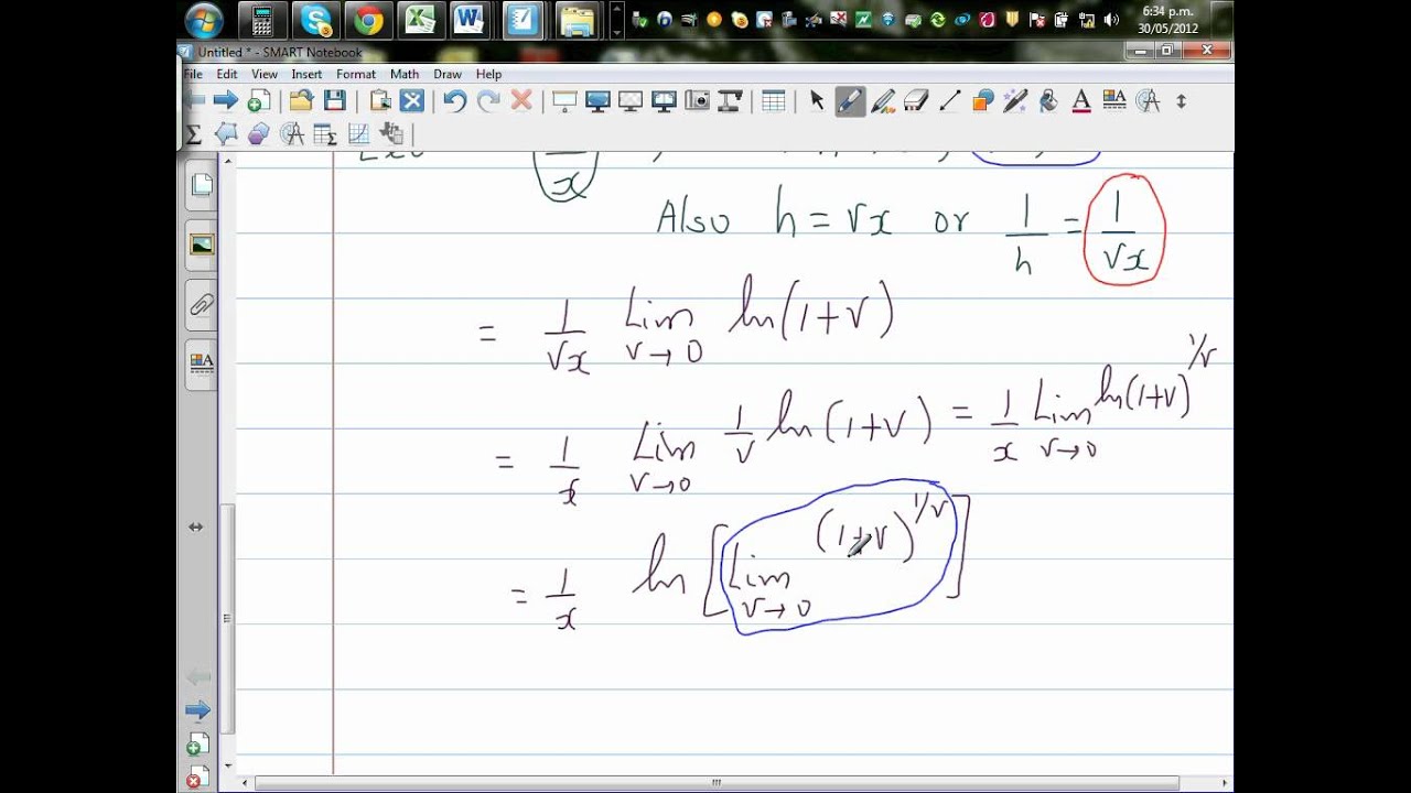 derivative-of-ln-x-by-first-principle-and-the-derivative-of-a-x-and-e