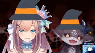 ハロウィンの夜に綺麗なお目目を交換し合うるるちゃんとでび様【恐】