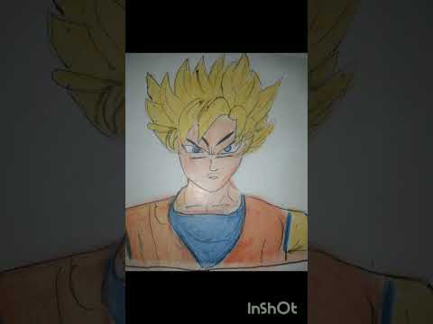 Goku ki drawing#anime #sketch #viral #viodeo