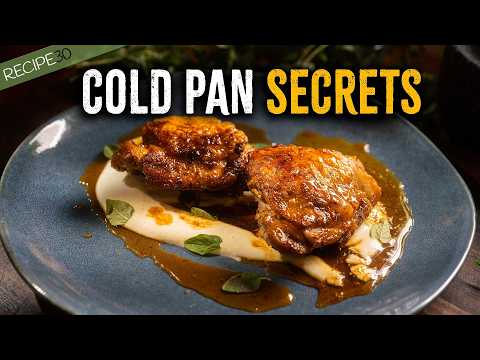 Restaurant Quality Chicken Thighs | Crispy Skin & Whipped Feta