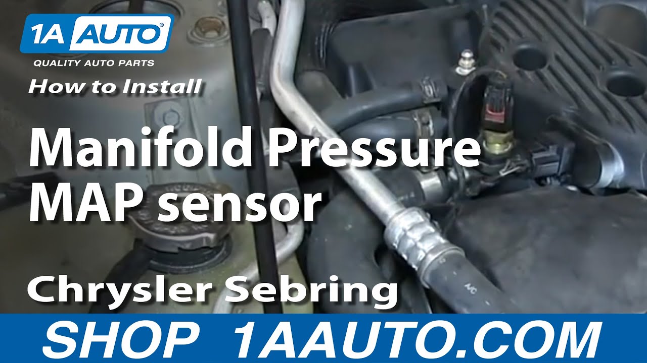 How To Install replace Manifold Pressure MAP sensor 2001 ... 2002 lincoln ls v6 engine diagram 