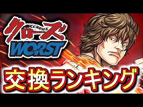 【※23時59分まで】【本日中に見てください!!】クローズWORSTコラボガチャ 交換ランキング!!微課金目線で徹底解説します。【パズドラ】